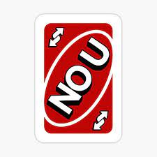 Red NO U Uno reverse card Sticker by MakerJake | Redbubble