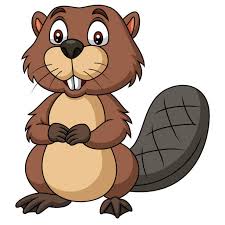 Cartoon Happy Beaver Stock Illustration ...