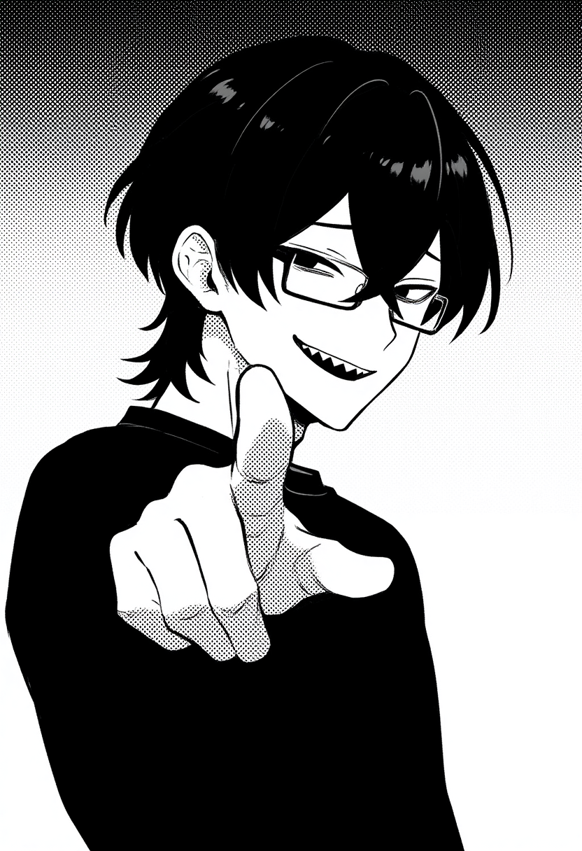 1boy, manga page, halftone texture, gradient background, highly finished, smooth s-3473462598.png