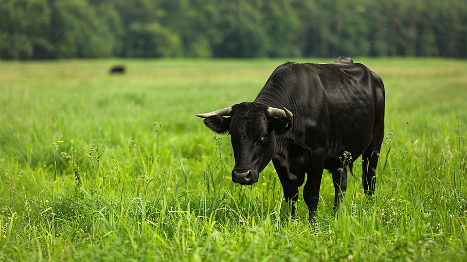 pngtree-a-black-bull-grazing-in-a-green-grass-field-image_15668409.jpg