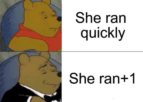 She ran+1