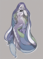 i want a half octopus half human squid mermaid s-2230263598.png