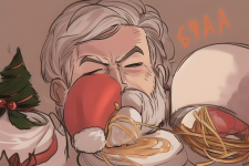 Melfum was a turnip. He could shoot spaghetti out of his nose. Santa asked him t s-3838052503.png